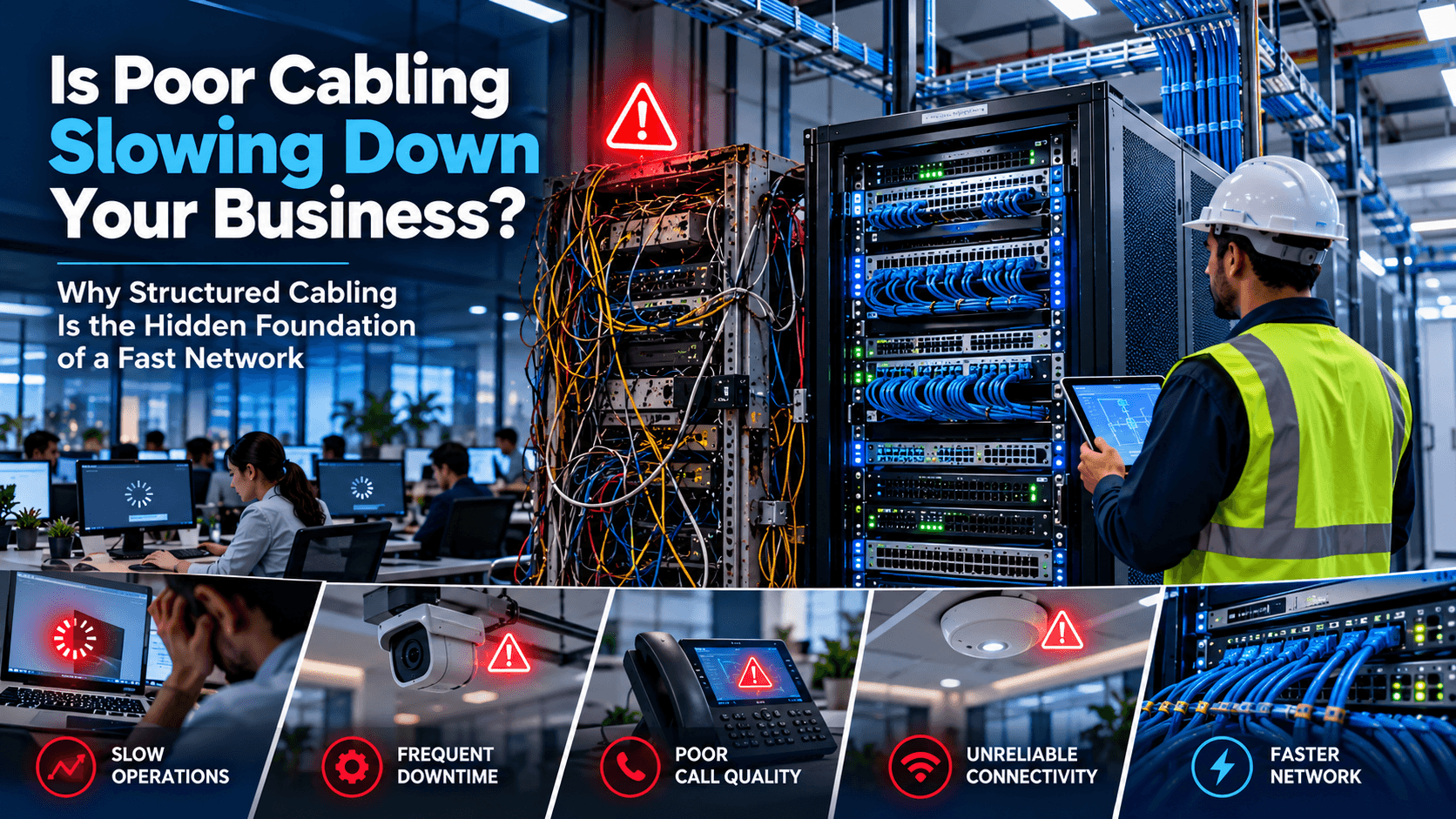  Is Poor Cabling Slowing Down Your Business? Why Structured Cabling Is the Hidden Foundation of a Fast Network