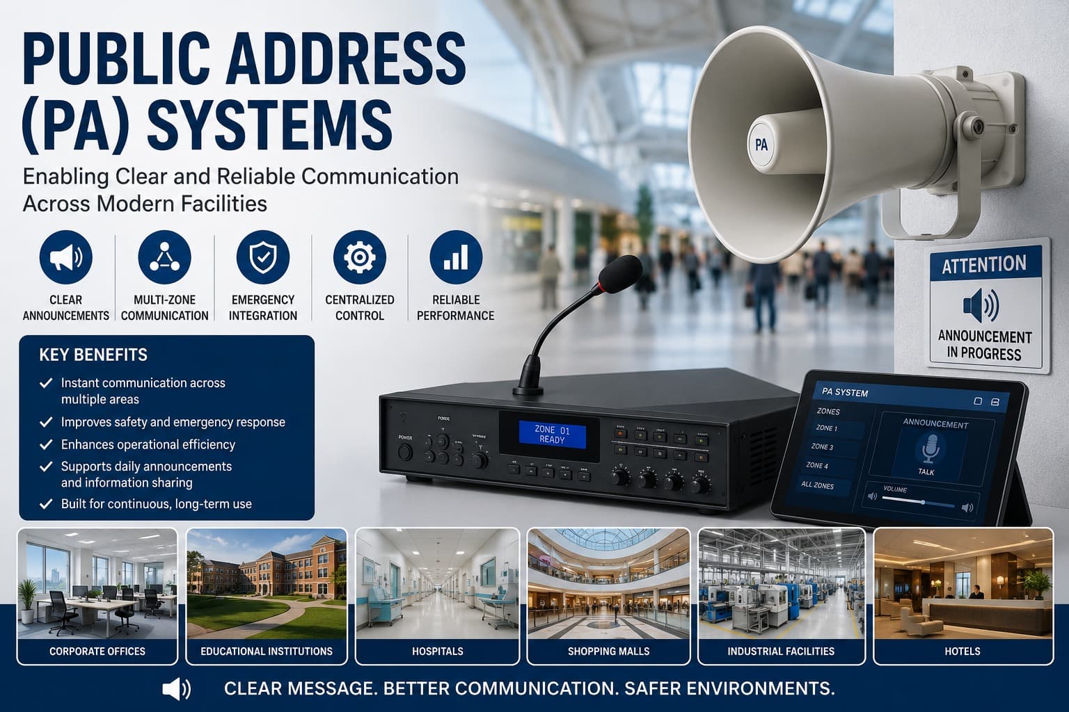 Public Address (PA) Systems: Enabling Clear and Reliable Communication Across Modern Facilities