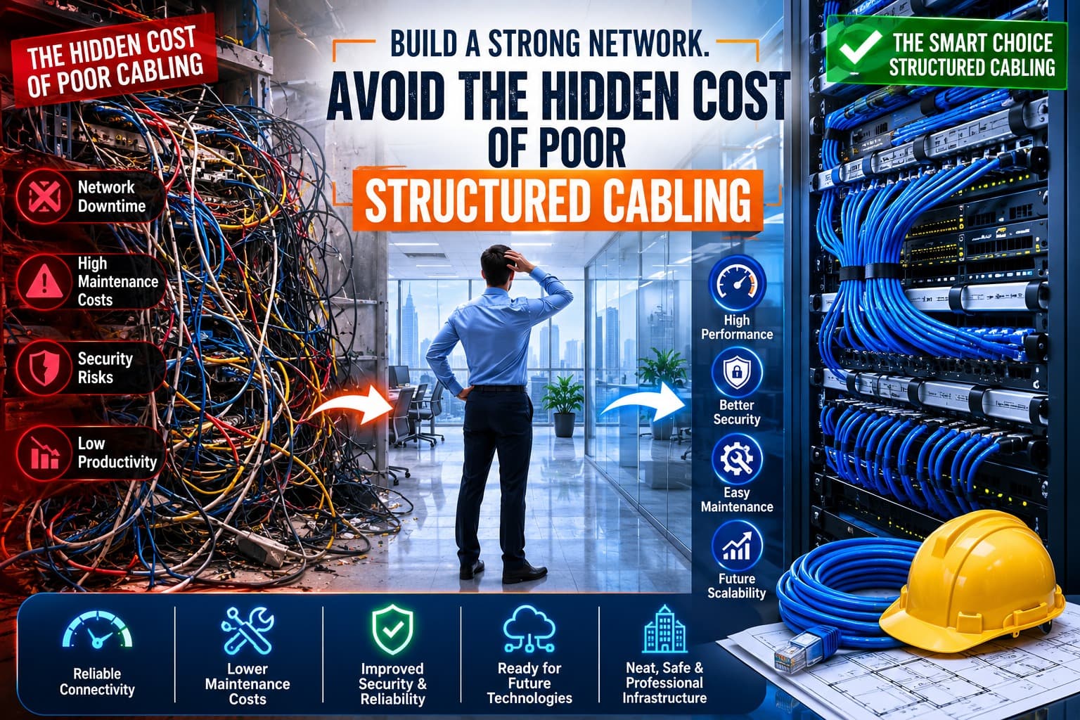 The Hidden Cost of Poor Structured Cabling in Modern Businesses